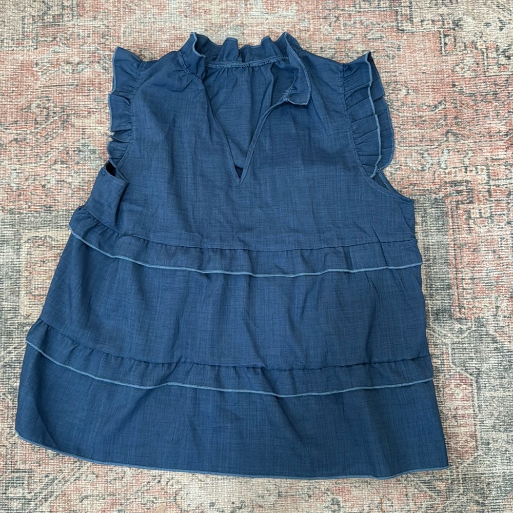 Ruffled tank